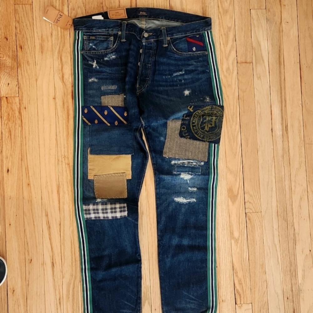 Polo Patchwork Sullivan Slim Denim Jeans